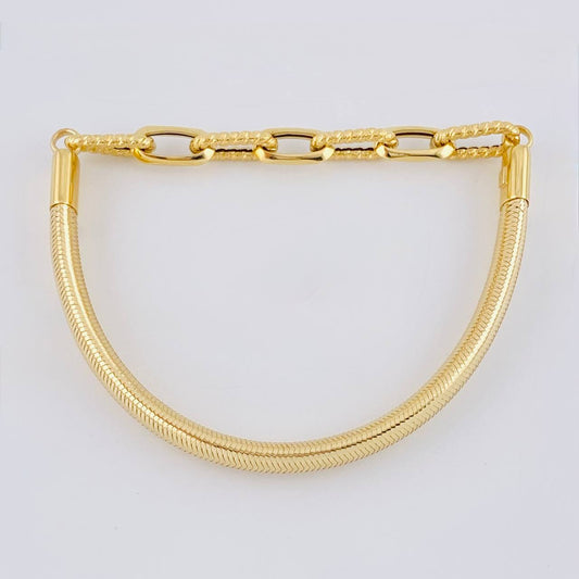 Pulso Flexible Cajon 5.55 g / 7 1/4 in / 6.45 mm Oro Amarillo 18K