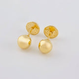 Topos Bola Lisa 0.75 g / in / 7 mm Oro Amarillo 18K