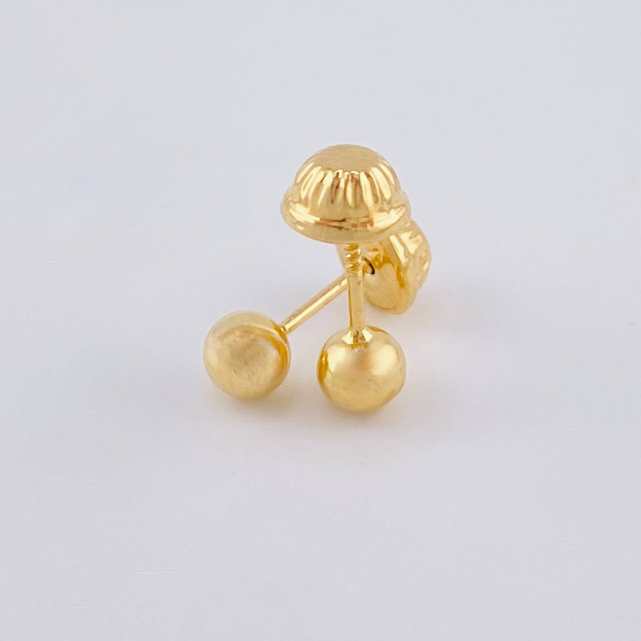 Topos Bola Lisa 0.45 g / in / 4 mm Oro Amarillo 18K