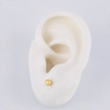 Topos Bola Lisa 0.45 g / in / 4 mm Oro Amarillo 18K