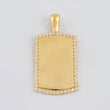 Dije Placa Rectangular Ovalada 6.2 g / 1 1/2 in Oro Amarillo 18K