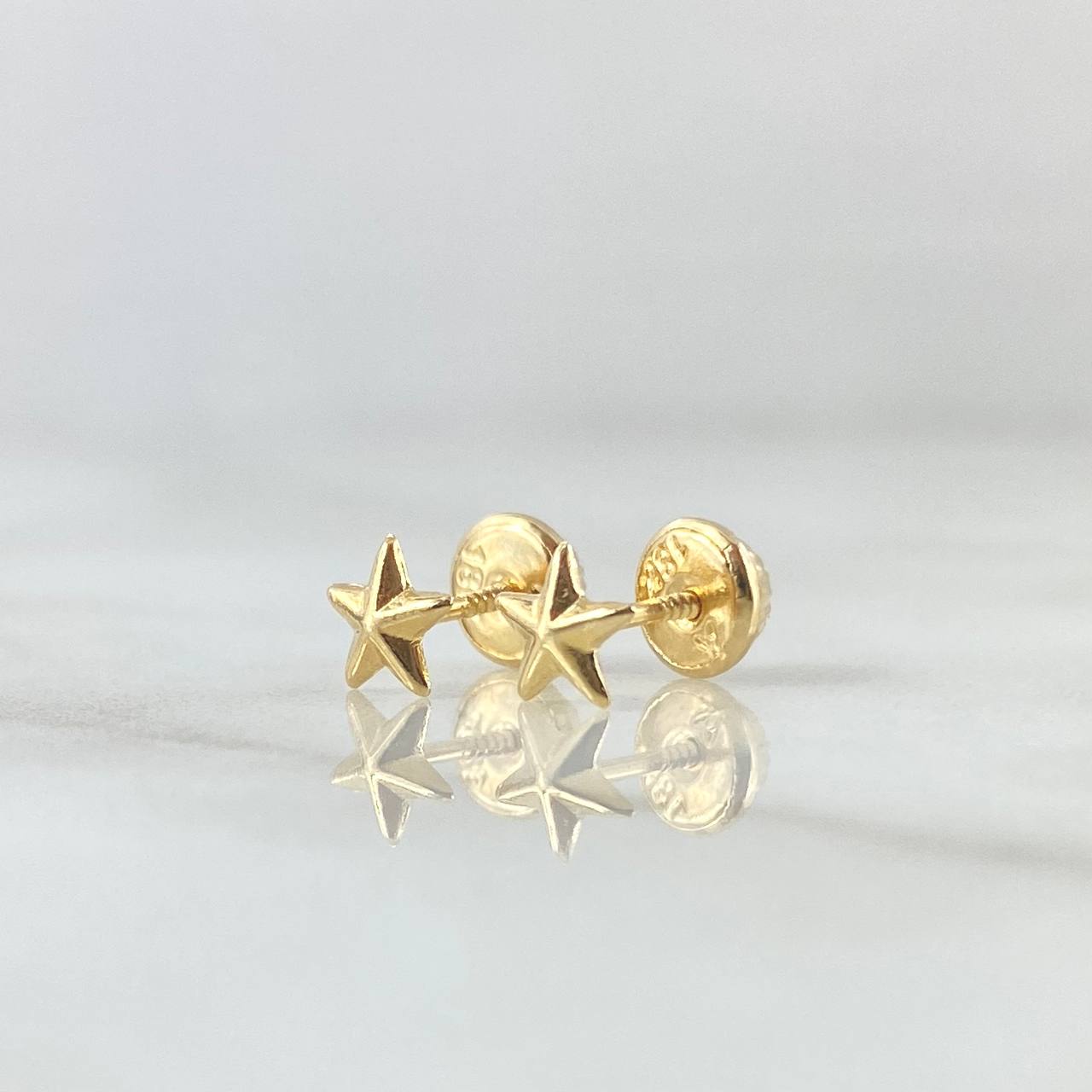 Topos Estrella 0.6gr / 5.2mm Oro Amarillo 18K ©
