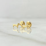 Topos Perro Dachshund 0.5gr / 8mm Lisos Oro Amarillo 18K
