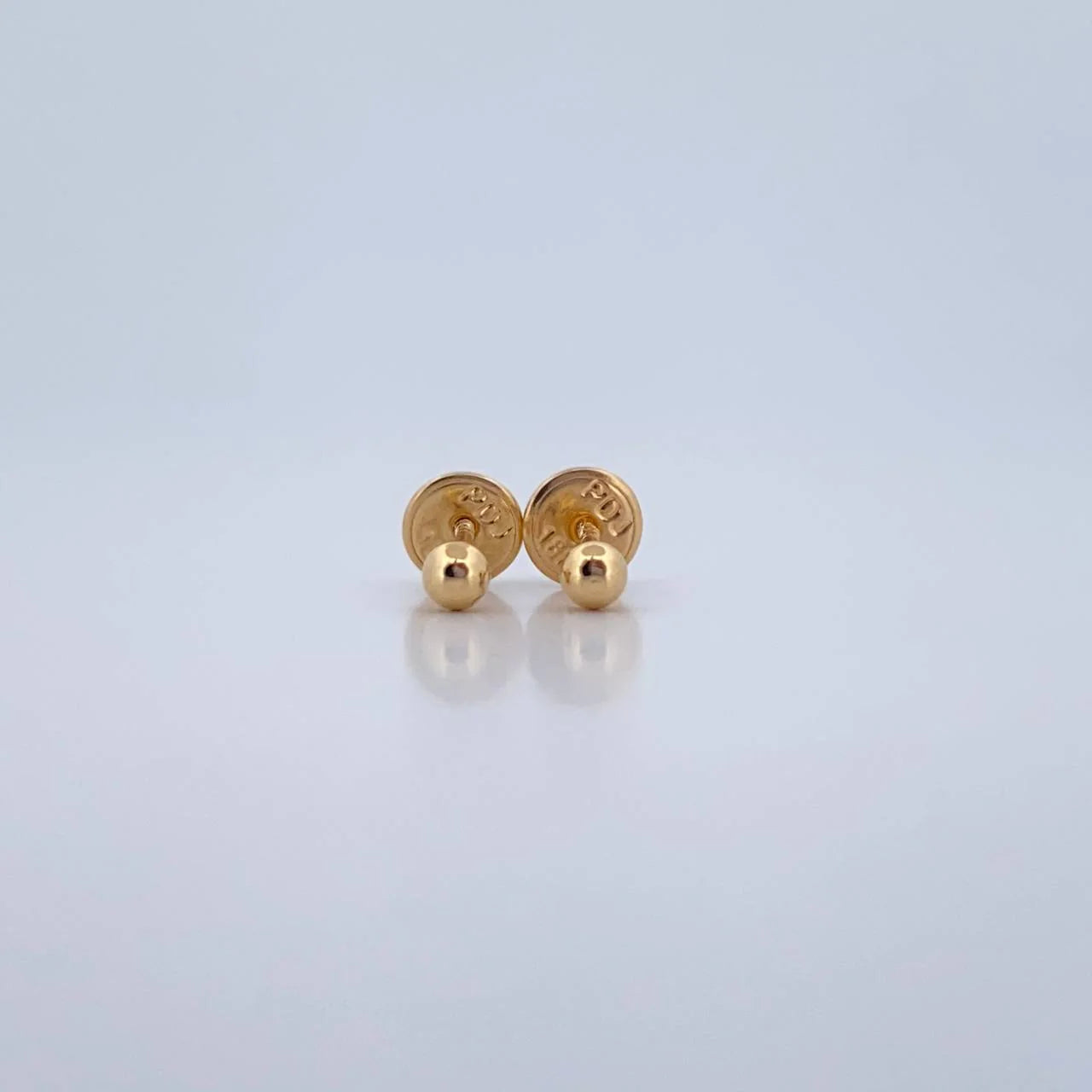 Topos Bola 0.35 g / in / 3 mm Oro Amarillo 18K