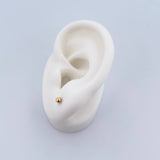 Stud Earrings Bead 0.35gr / 3mm Polished 18K Yellow Gold $