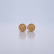 Stud Earrings Sello Corona RX 0.6gr / Yellow Gold 18K $