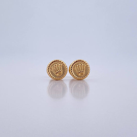 Topos Sello Corona 0.6gr / Oro Amarillo 18K &