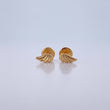 Stud Earrings Wings 0.45gr / Polished 18K Yellow Gold &