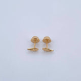 Stud Earrings Wings 0.4gr / Polished 18K Yellow Gold &