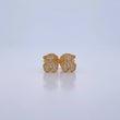 Topos Oso Ts 0.75gr / Circones Blancos Oro Amarillo 18K &