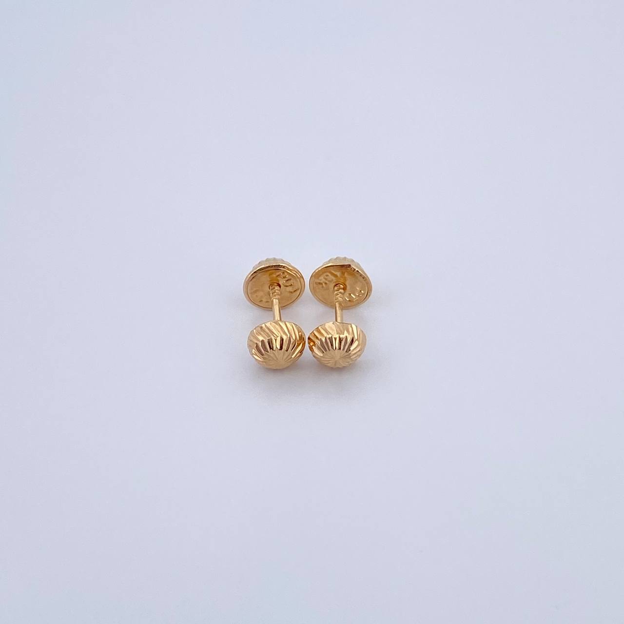 Topos Media Bola 0.55gr / 5mm Diamantada Oro Amarillo 18K &