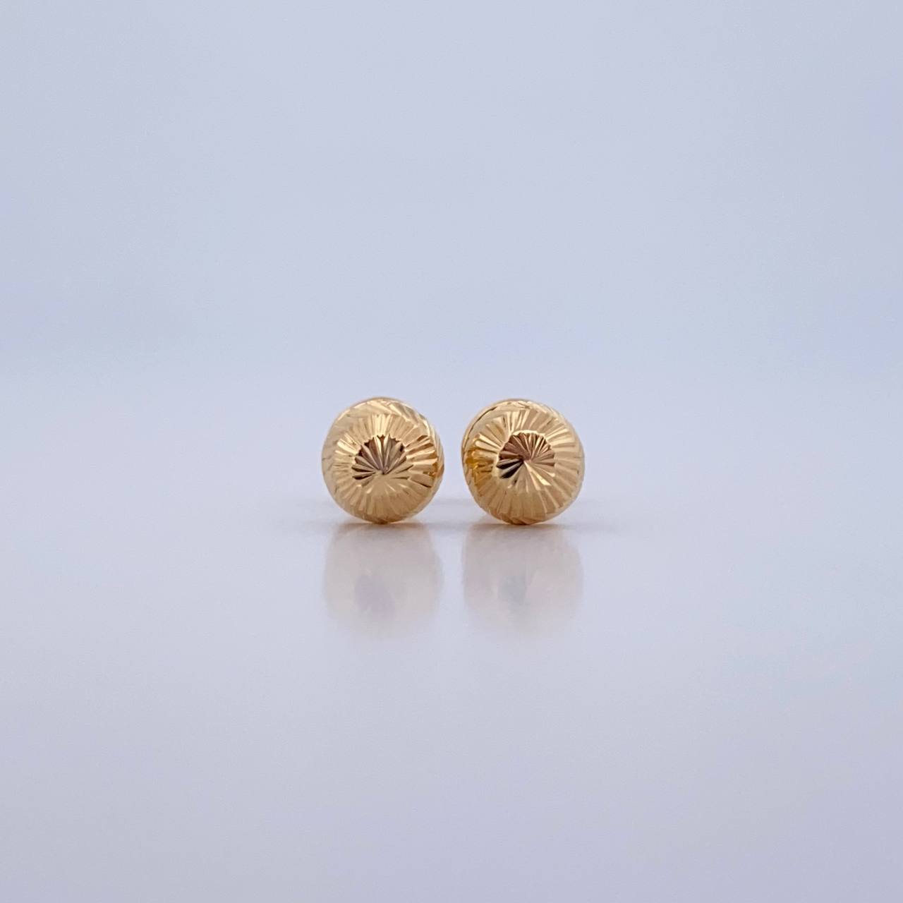 Topos Media Bola 0.65gr / 6mm Diamantada Oro Amarillo 18K &