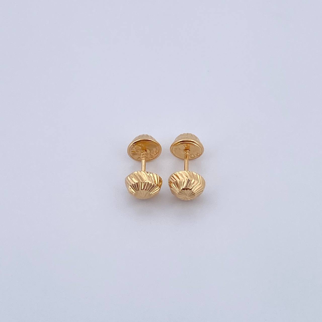 Topos Media Bola 0.65gr / 6mm Diamantada Oro Amarillo 18K &