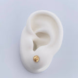 Topos Media Bola 0.65gr / 6mm Diamantada Oro Amarillo 18K &