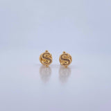Topos Signo Peso 0.45gr / Liso Oro Amarillo 18K &