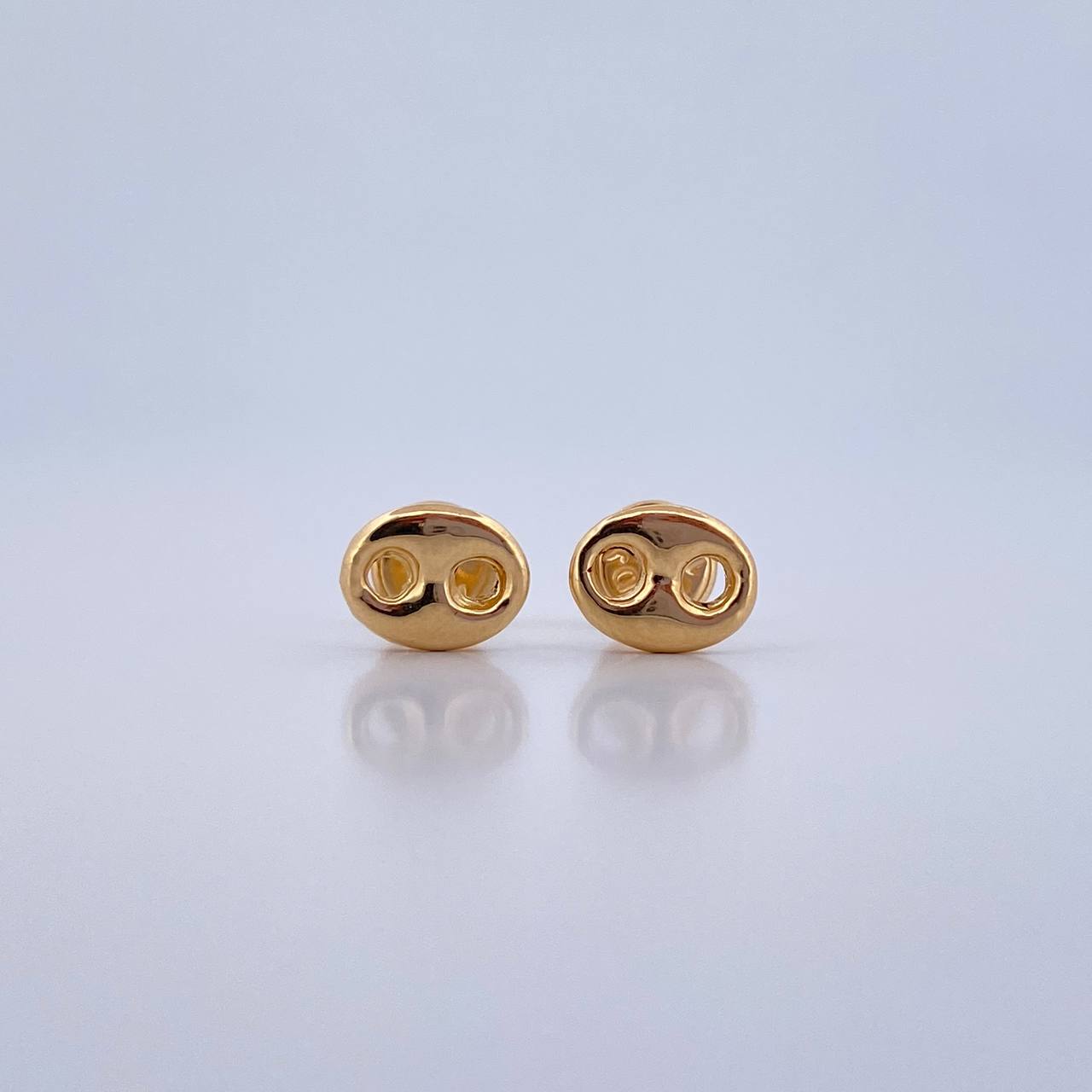 Stud Earrings GC 0.6gr / Smooth Yellow Gold 18K $