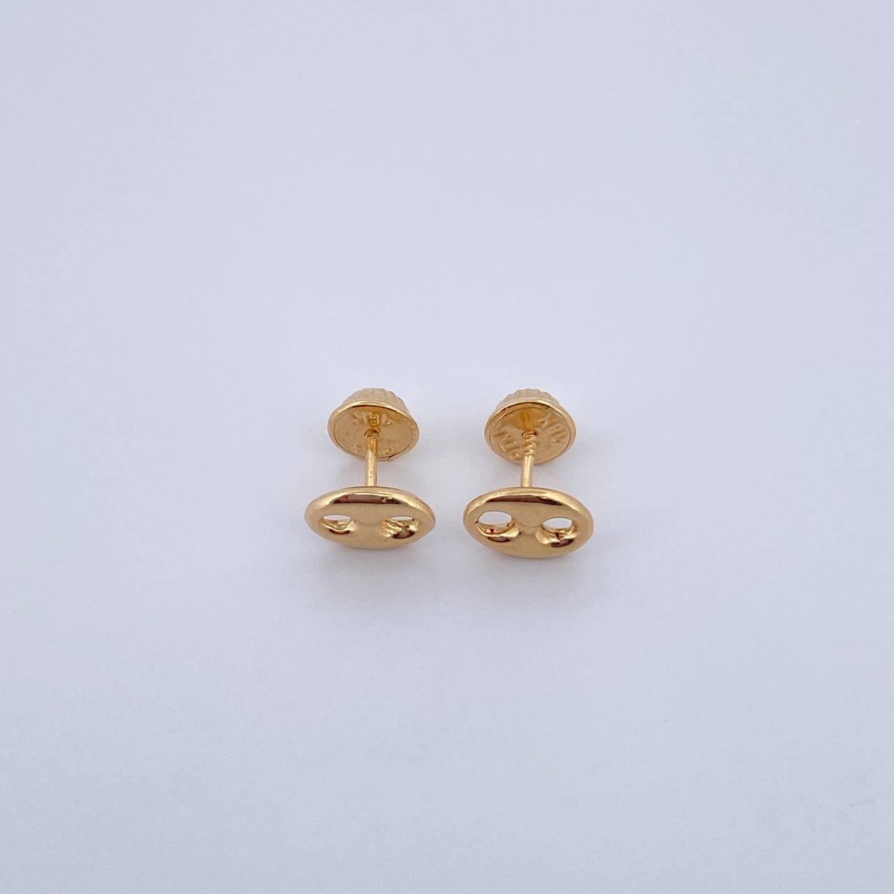 Stud Earrings GC 0.6gr / Smooth Yellow Gold 18K $