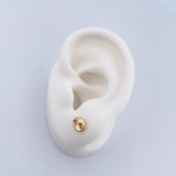 Stud Earrings GC 0.6gr / Smooth Yellow Gold 18K $