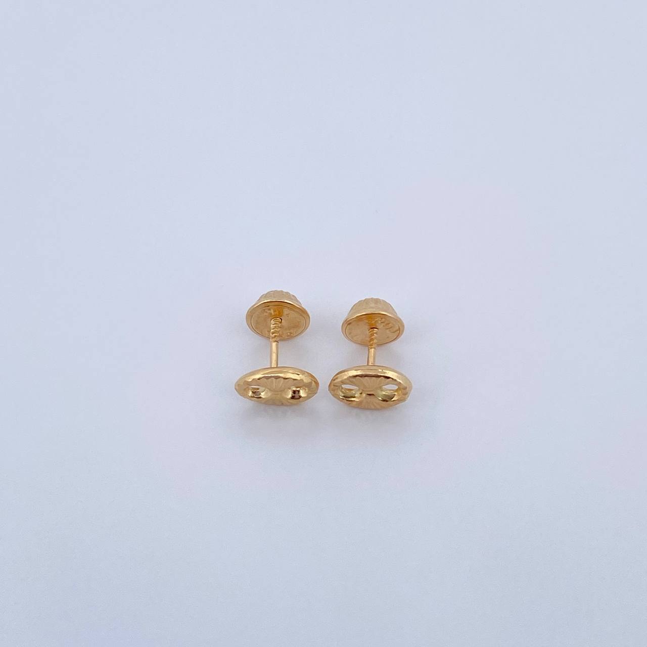 Topos GC 0.65gr / 7.1mm Diamantado Oro Amarillo 18K &