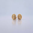 Stud Earrings Virgin Guadalupe 0.7gr / 18K Yellow Gold &