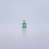 Pendant Pendant 0.85gr / 1.1cm / Emerald 97 Pts 18K Yellow Gold (Jewel) &