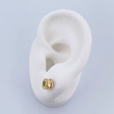 Topos Circulo 2gr / Esmeralda 14 Pts Oro Amarillo 18K (Joya) &