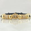 Black Bracelet Charm Crown 10.4gr / 18K Gold ©