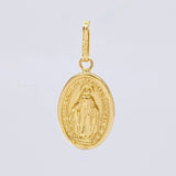 Pendant Miraculous Virgin 0.65 g / 3/4 in 18K Yellow Gold