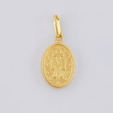 Pendant Miraculous Virgin 0.7 g / 3/4 in 18K Yellow Gold