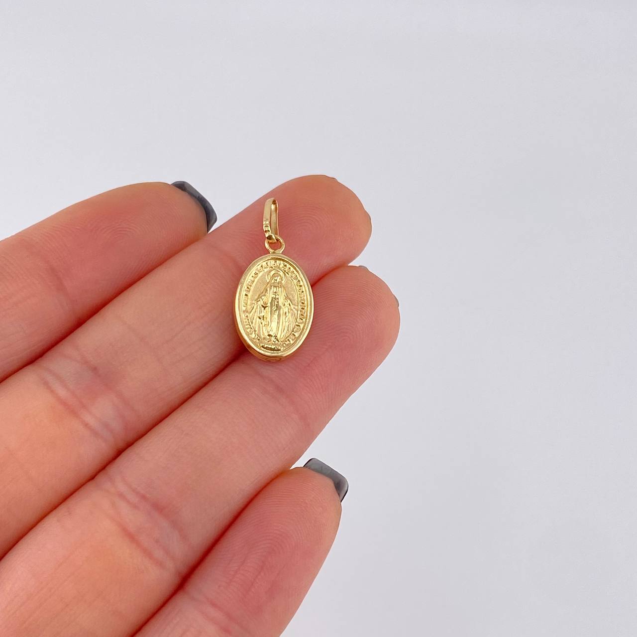 Dije Virgen Milagrosa 0.7 g / 3/4 in Oro Amarillo 18K