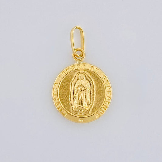 Dije Virgen Guadalupe Mate 0.6 g / 3/4 in Oro Amarillo 18K