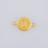 Herraje Letra I 0.35g / 1/2 in Oro Amarillo 18K
