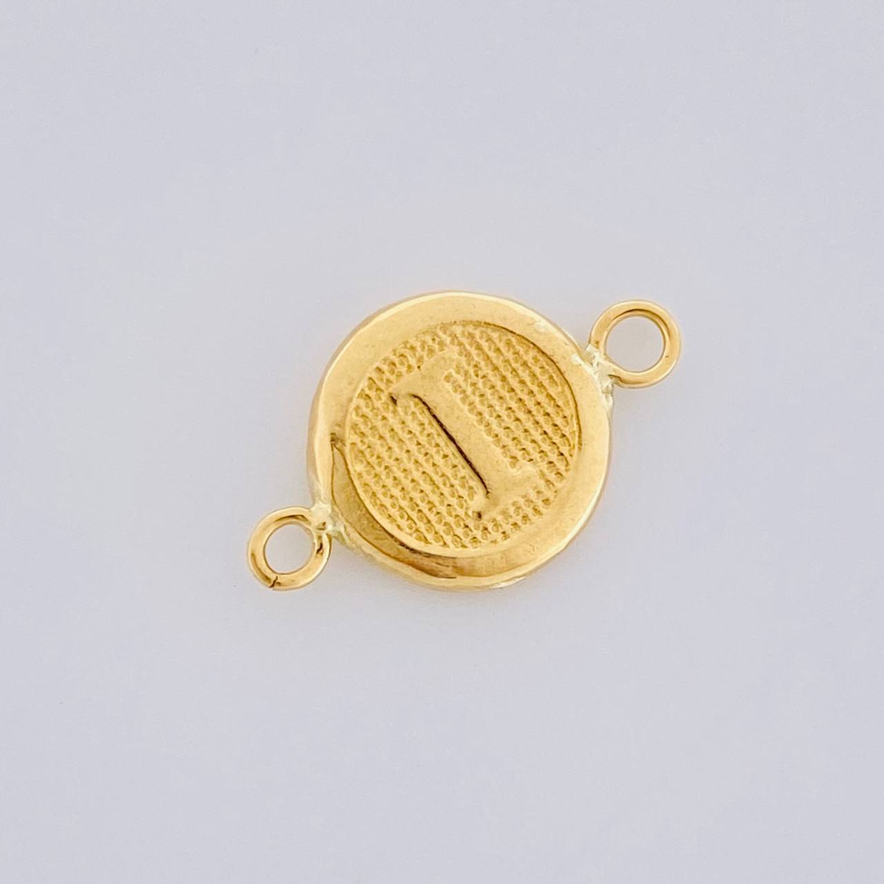 Herraje Letra I 0.4g / 1/2 in Oro Amarillo 18K