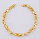 Pulso Rustico Malla Cilindrica 18.6 g / 8 in / 5.2 mm Oro Amarillo 18K