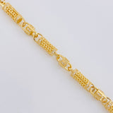 Pulso Rustico Malla Cilindrica 17.55 g / 7 3/4 in / 5.2 mm Oro Amarillo 18K