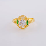 Anillo Solitario Aura Vintage 1.85 g / T7 3/4 Oro Amarillo 18K