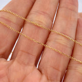 Cadena Aro Seguido 1.35gr / 18 in / 1mm Oro Amarillo +3 18K %