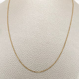Cadena Aro Seguido 1.35gr / 18 in / 1mm Oro Amarillo +3 18K %