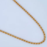 Rope Chain 8.65gr / 23 3/4 in / 18K Gold +3 &