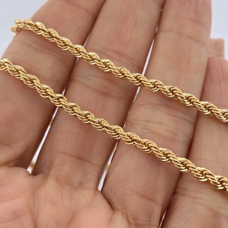 Rope Chain 8.65gr / 23 3/4 in / 18K Gold +3 &