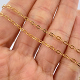 Cadena Aro Seguido 3.3gr / 17 3/4 in / Oro Amarillo +3 18K &