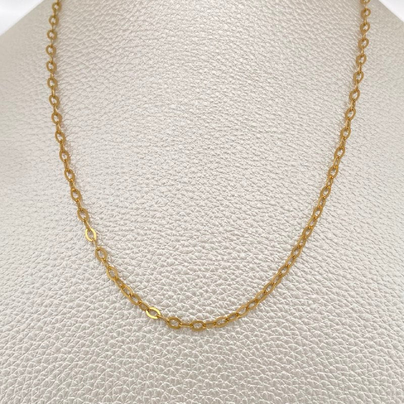 Cadena Aro Seguido 3.3gr / 17 3/4 in / Oro Amarillo +3 18K &