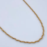 Cadena Veneciana Trenzada 3.15gr / 17 3/4 in / Oro Amarillo +3 18K &