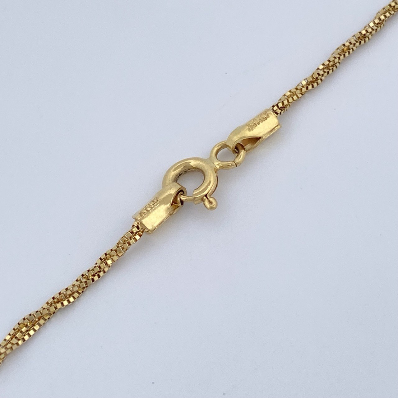 Cadena Veneciana Trenzada 3.15gr / 17 3/4 in / Oro Amarillo +3 18K &
