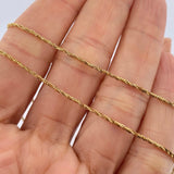 Cadena Veneciana Trenzada 3.15gr / 17 3/4 in / Oro Amarillo +3 18K &