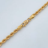 Rope Chain 8.25gr / 23 1/2 in / 18K Gold +3 &