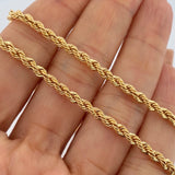 Rope Chain 8.25gr / 23 1/2 in / 18K Gold +3 &