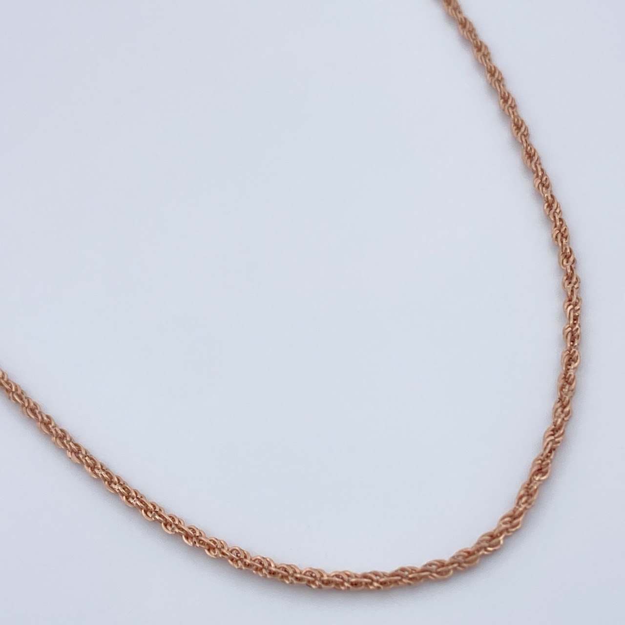 Cadena Lazo 1.25gr / 19 3/4 in / Oro Rosa +3 18K &