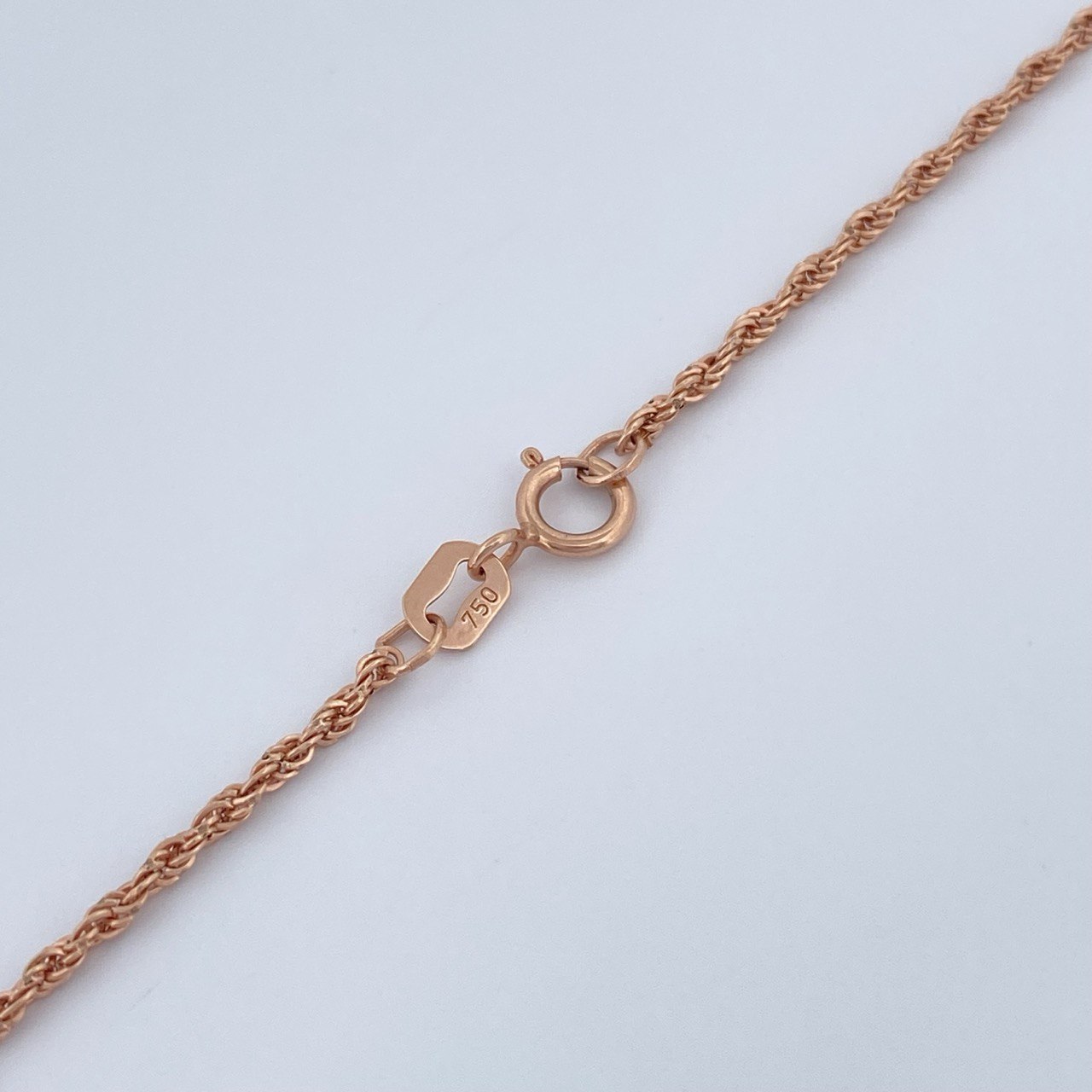 Rope Chain 1.25gr / 19 3/4 in / 18K Rose Gold +3 &