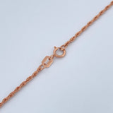 Rope Chain 1.25gr / 19 3/4 in / 18K Rose Gold +3 &